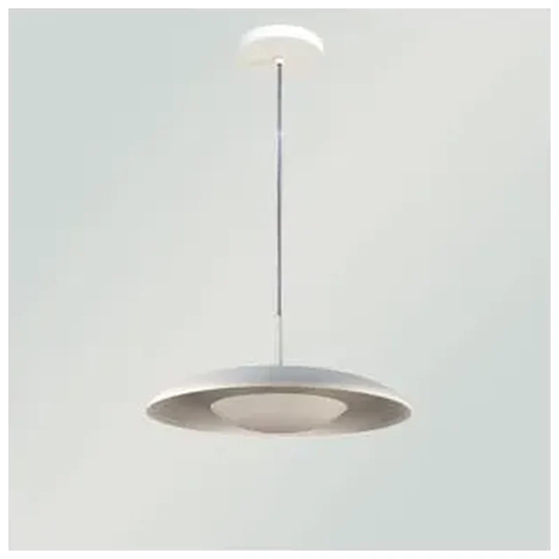 Luminária Pendente Branco Fosco Sala Mesa Luxo 38x200cm 3xg9 - Mesa