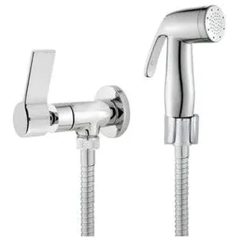 Ducha Higiênica Completa Cromada com Registro 1/4 Volta, Mang... - Ducha