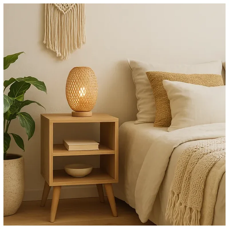 Mesa De Cabeceira Mesinha Decoração Com Pés Carvalho Hanover - Brovalia