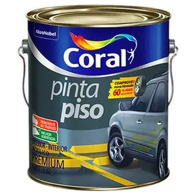 Tinta Acrílica Fosco Pinta Piso Verde 3,6L - Coral