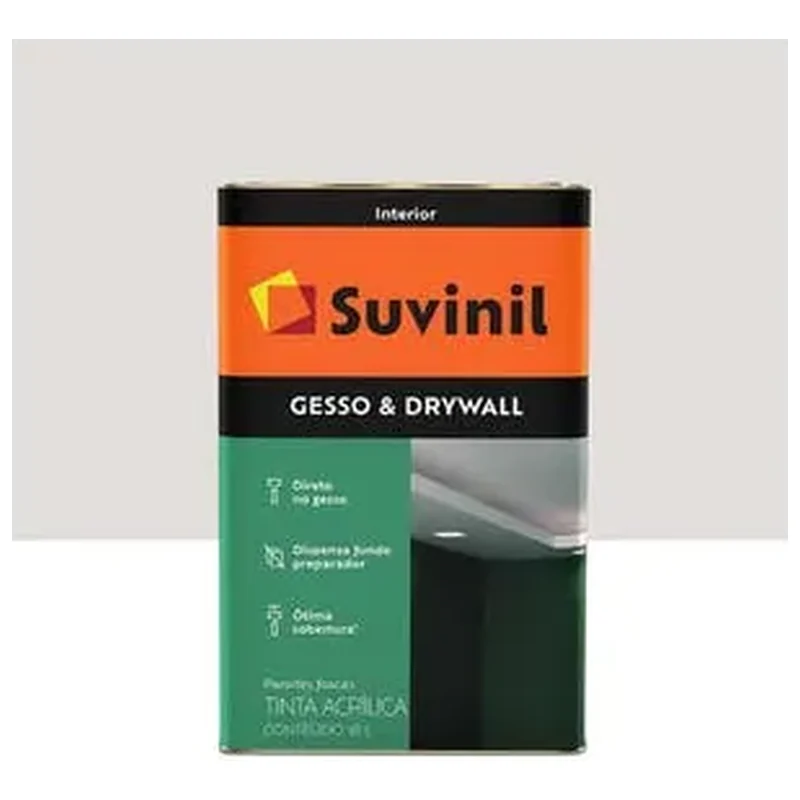 Tinta Acrílica Fosca Gesso & Drywall Interior Branco 18 L - Suvinil