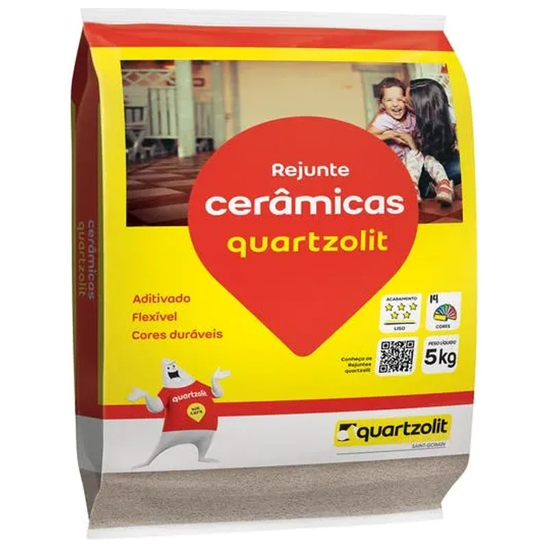 Rejunte Cerâmico Branco 5 Kg Quartzolit - Quartzolit