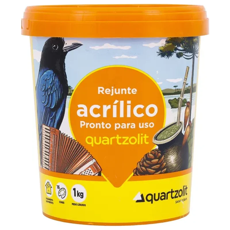 Rejunte Acrílico Cinza Platina 1 Kg Quartzolit - Quartzolit