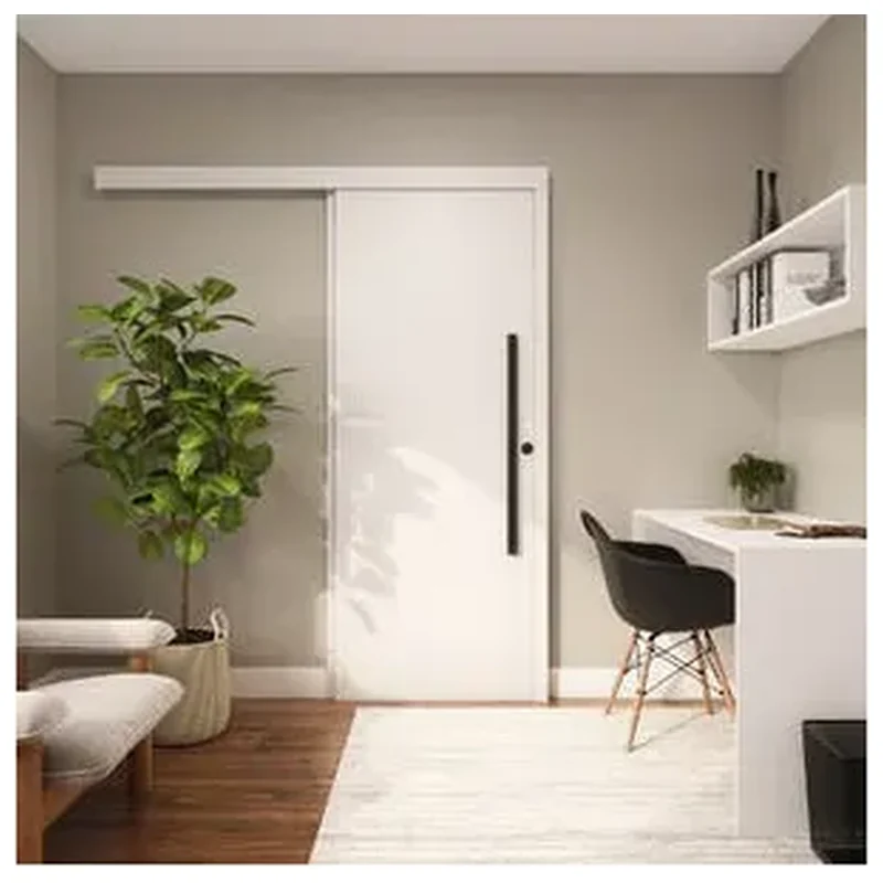 Kit Porta Madeira de Correr Bianco 210x82cm Vivace Plus Artens - Artens