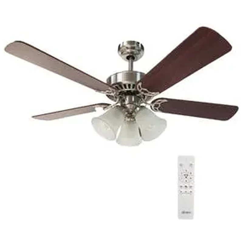 Ventilador de Teto com Controle Remoto Aliseu Vintage Cinza - Pas