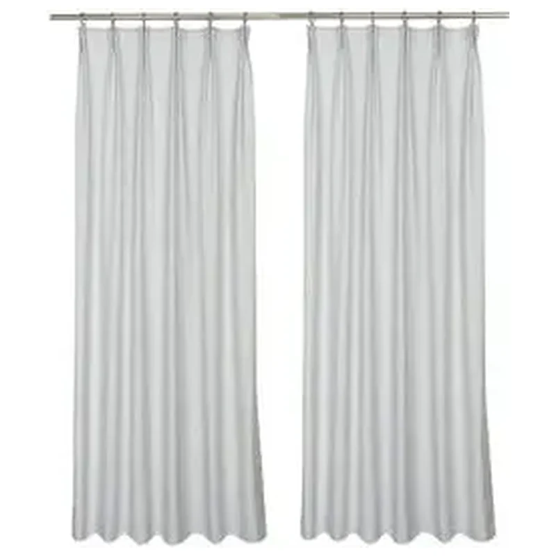 Cortina Doble Inspire Varão 2 Folhas 1,4x2,8m Cinza - Inspire
