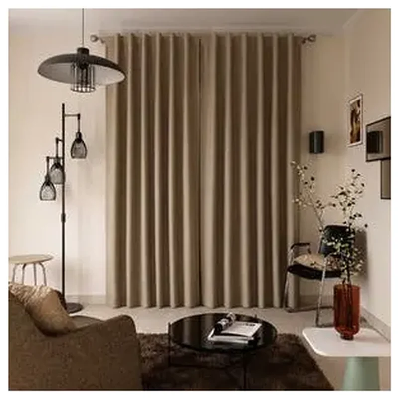 Cortina Com Blackout Arel Inspire Varão 1 Folha 2x2,8m Marrom - Inspire