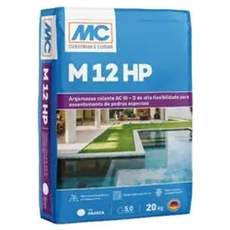 Argamassa ACIII-D Interno e Externo 20kg Ultra Flexível M12 HP - MC Bauchemie