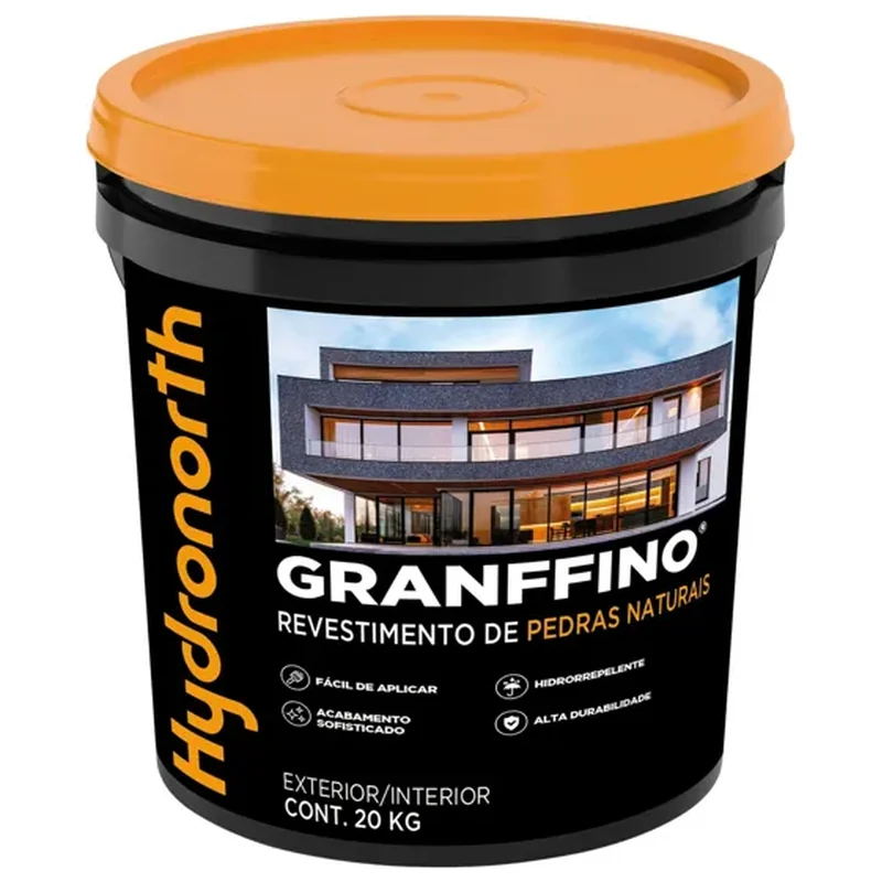 Pedra Natural Granffino Hydronorth Cinza Claro 20Kg - Hydronorth